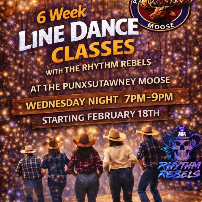 Punxsutawney Moose Hosting 6-Week Line Dance Series With The Rhythm Rebels