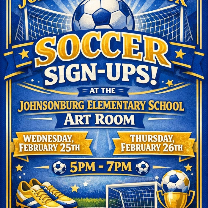 Johnsonburg-Wilcox Soccer Sign-Ups Set For February 25th and 26th At Elementary School